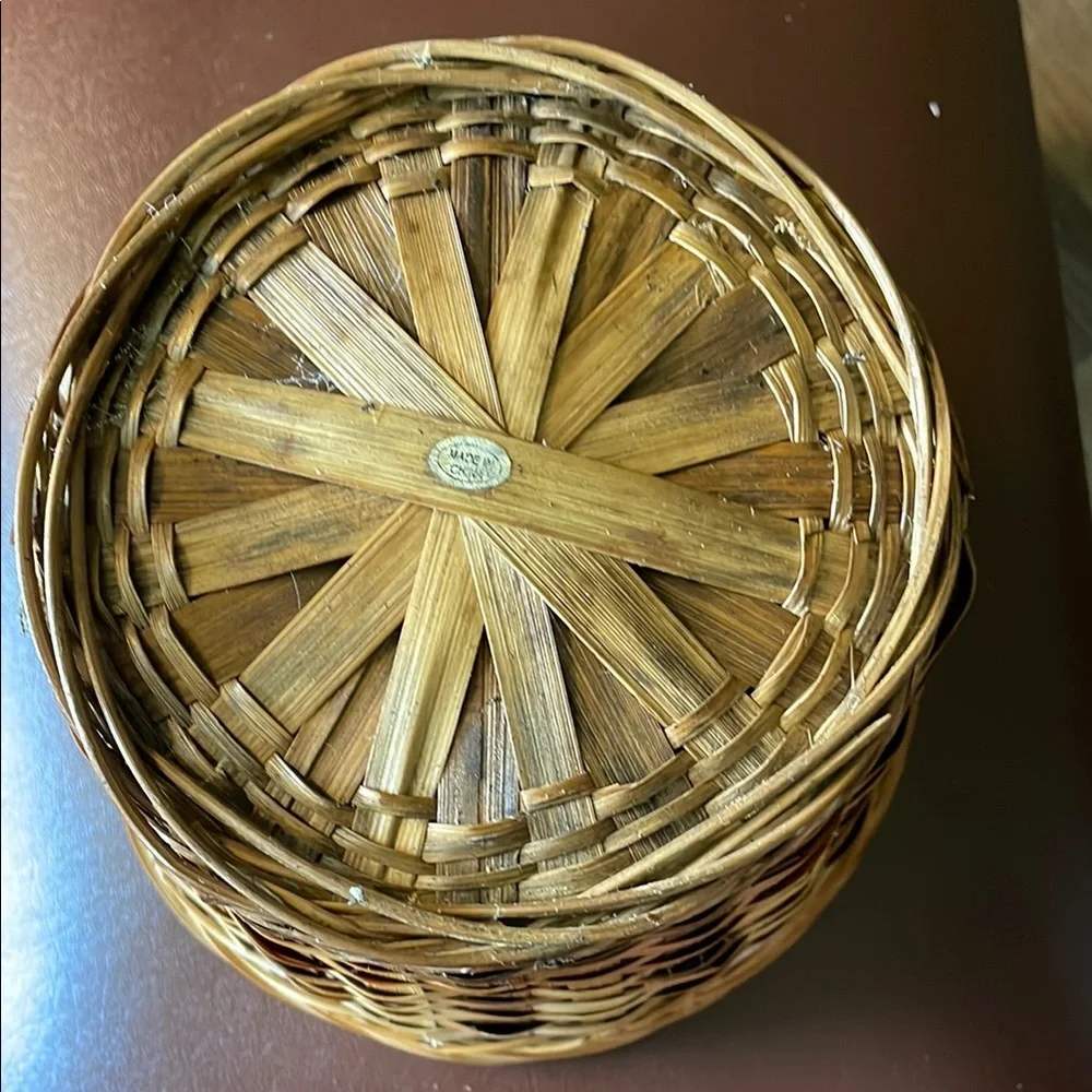 Natural Woven Basket Planter